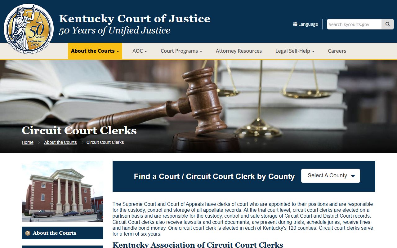 Butler County court records Circuit Court Clerk duties