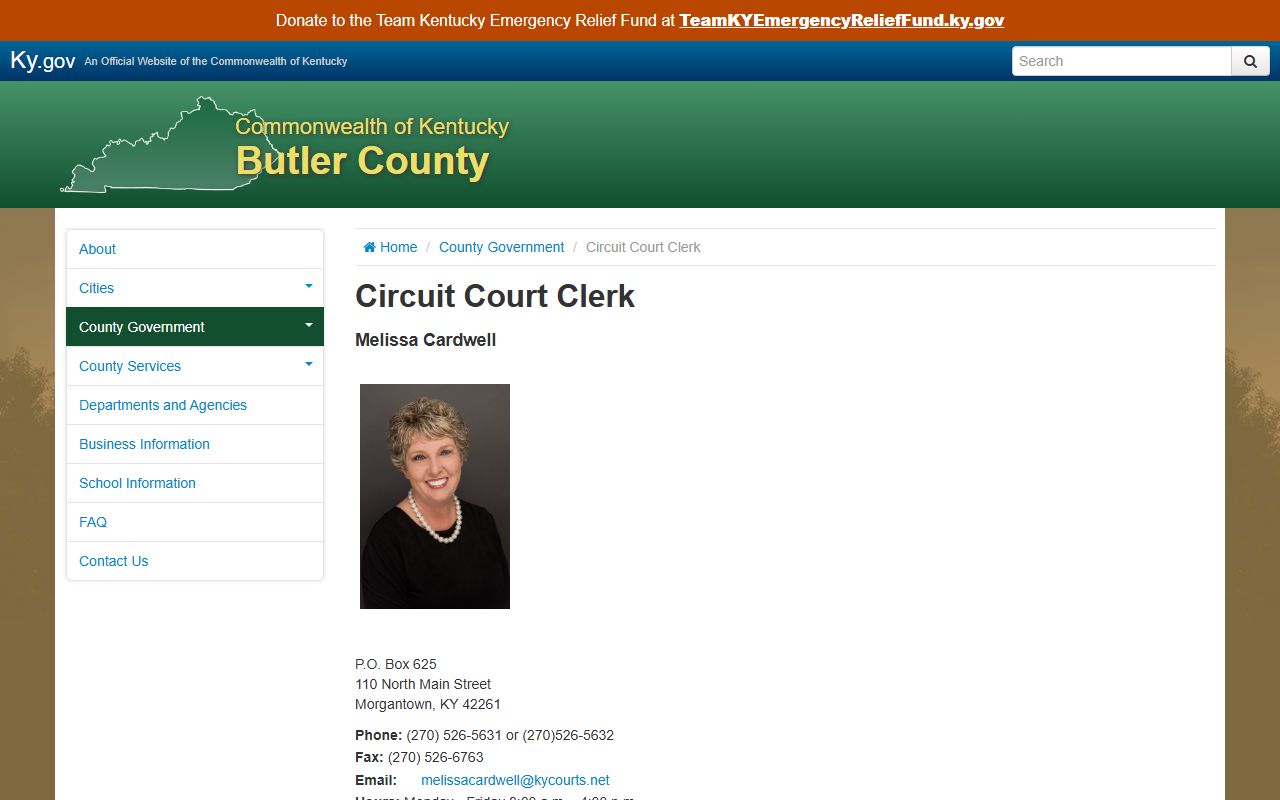 Butler County court records local Circuit Court Clerk page