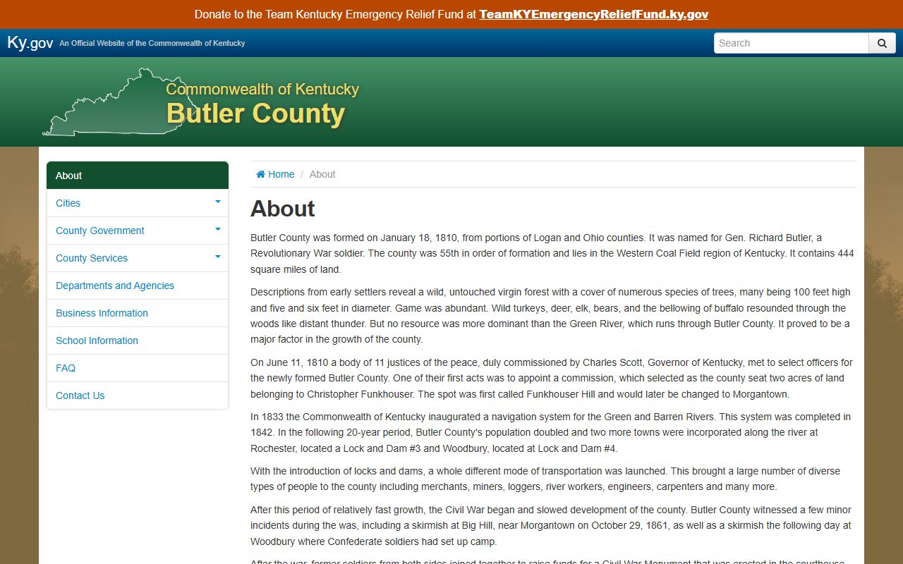 Butler County probate records local county context page